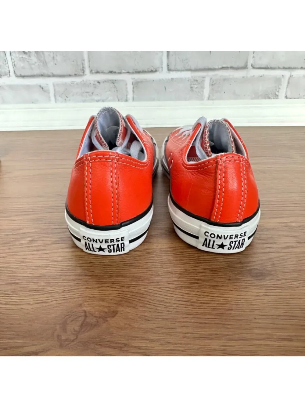 ⭐Rare Converse ALL STAR CTAS OX Sz 12 Toddler Shoes Leather Orange Red A04425C
